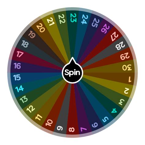 There are six color options set as default. . Number generator wheel 130